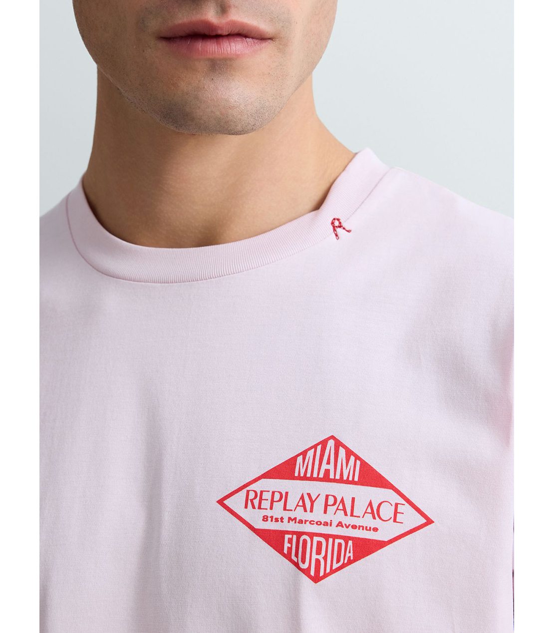 ベーシックジャージーMIAMIプリント Tシャツ 詳細画像 ペールピンク 7